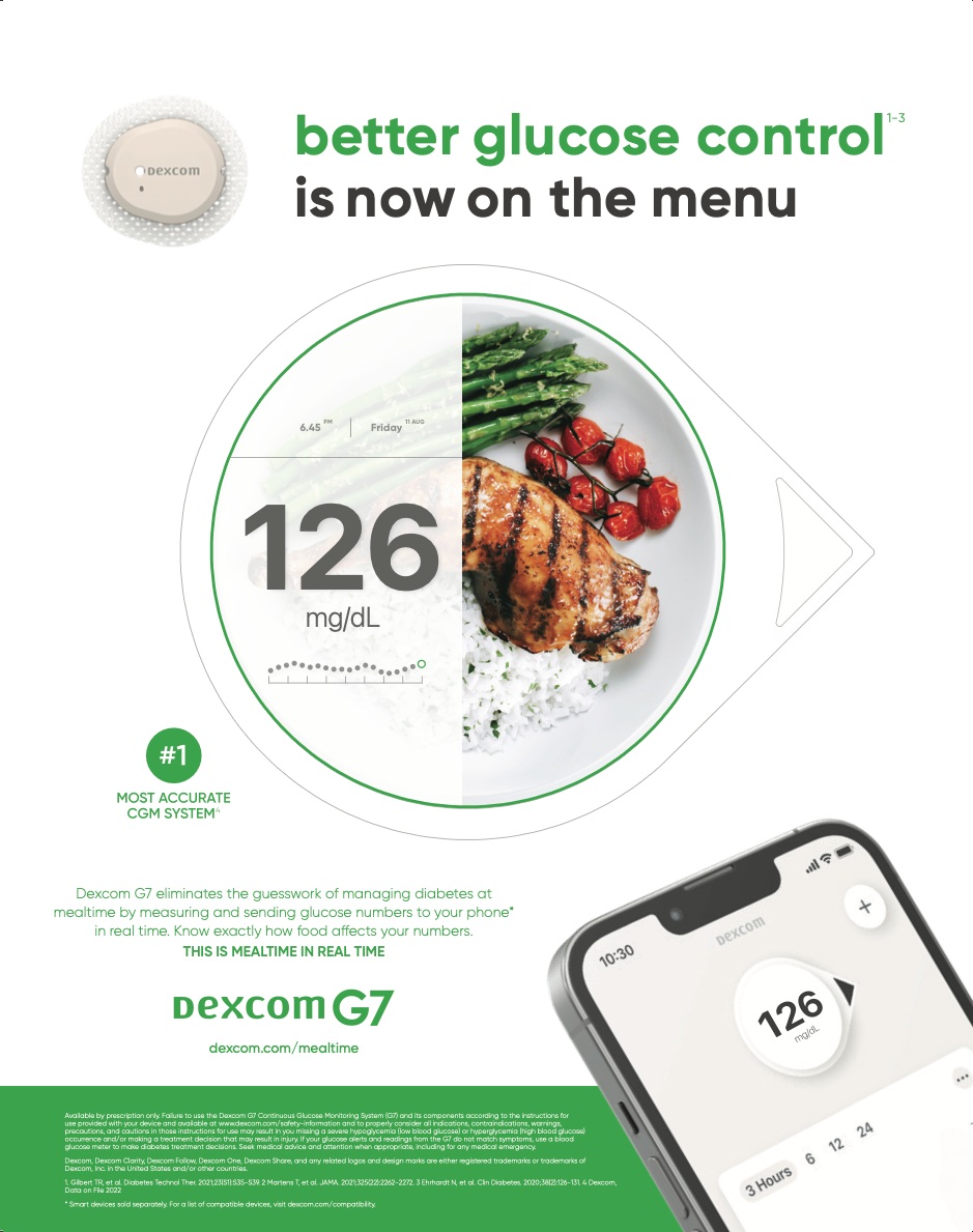 Dexcom Mealtime original print ad